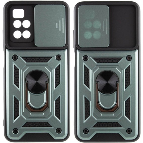 Ударостійкий чохол Camshield Serge Ring для Xiaomi Redmi 10 Зелений