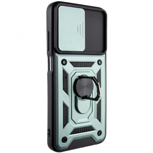 Ударостійкий чохол Camshield Serge Ring для Xiaomi Redmi 10 Зелений - зображення 3 