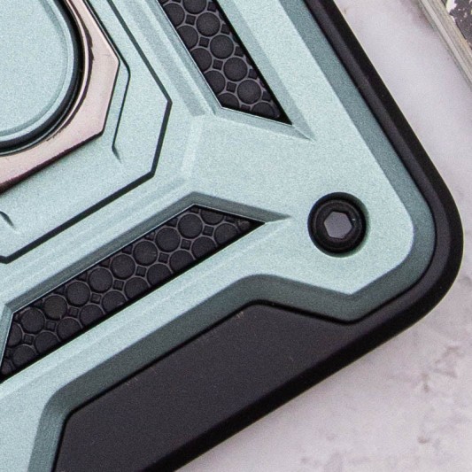 Ударостійкий чохол Camshield Serge Ring для Xiaomi Redmi 10 Зелений - зображення 5 