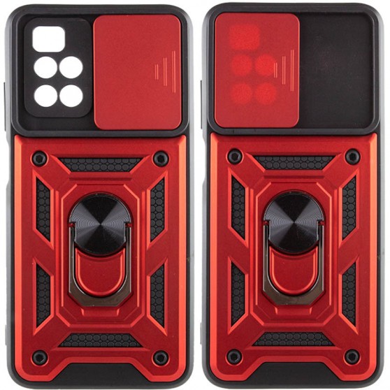 Ударостійкий чохол Camshield Serge Ring для Xiaomi Redmi 10 Червоний