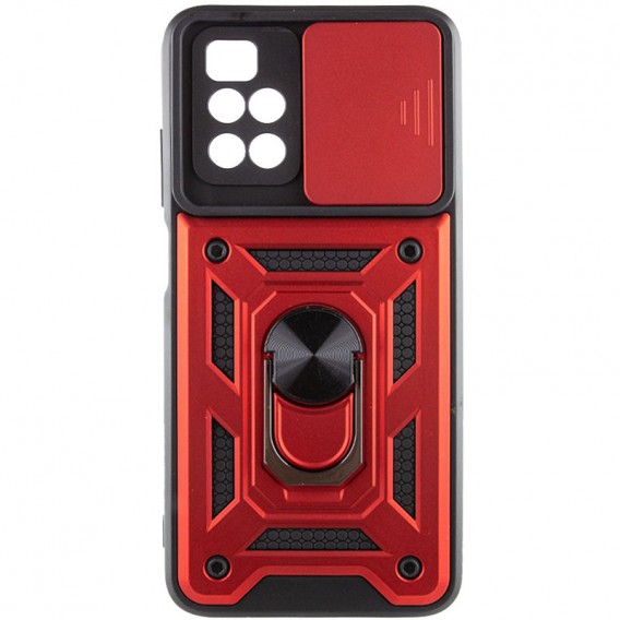 Ударостійкий чохол Camshield Serge Ring для Xiaomi Redmi 10 Червоний