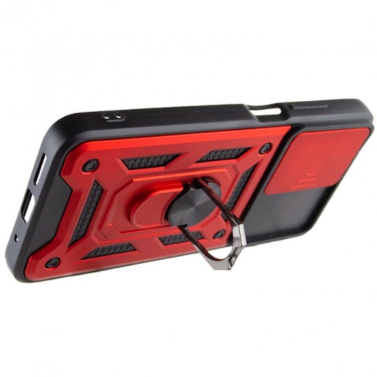 Ударостійкий чохол Camshield Serge Ring для Xiaomi Redmi 10 Червоний - зображення 4 
