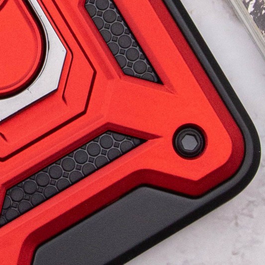 Ударостійкий чохол Camshield Serge Ring для Xiaomi Redmi 10 Червоний - зображення 5 