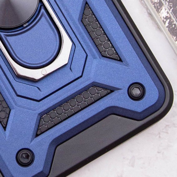 Ударостійкий чохол Camshield Serge Ring для Xiaomi Redmi 10 Синій
