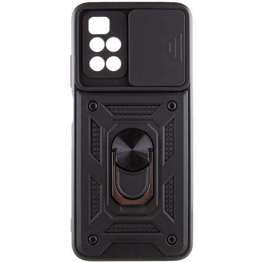 Ударостійкий чохол Camshield Serge Ring для Xiaomi Redmi 10 Чорний - зображення 1 