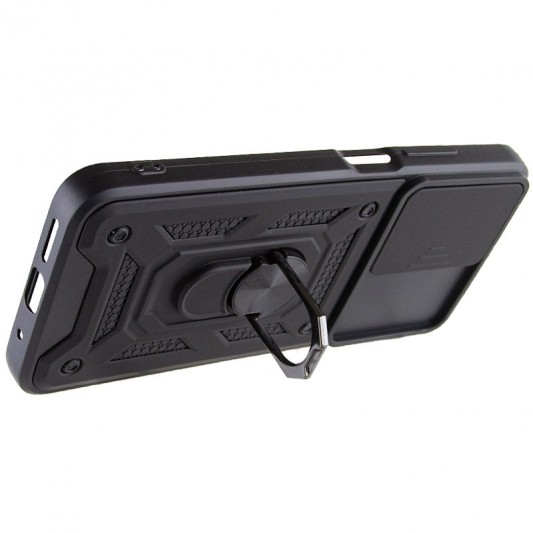 Ударостійкий чохол Camshield Serge Ring для Xiaomi Redmi 10 Чорний - зображення 4 