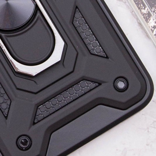 Ударостійкий чохол Camshield Serge Ring для Xiaomi Redmi 10 Чорний - зображення 5 