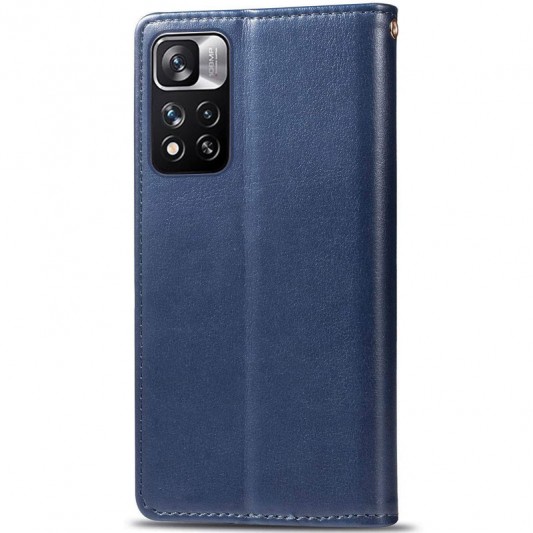 Кожаный чехол-книжка GETMAN Gallant (PU) для Xiaomi Redmi Note 11 Pro 4G/5G / 12 Pro 4G Синий - изображение 4