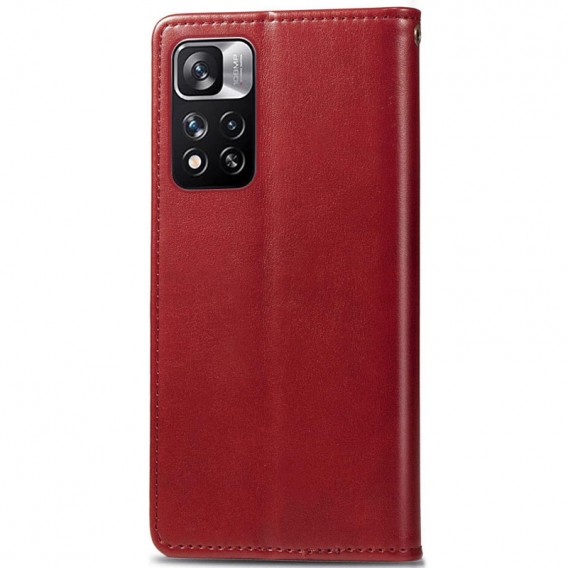 Шкіряний чохол-книжка GETMAN Gallant (PU) для Xiaomi Redmi Note 11 Pro 4G/5G / 12 Pro 4G Червоний Шкіряний чохол-книжка GETMAN Gallant (PU) для Xiaomi Redmi Note 11 Pro 4G/5G / 12 Pro 4G Червоний