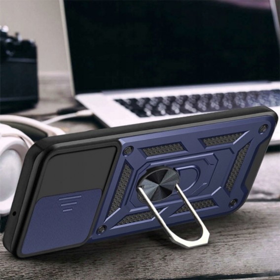 Ударостійкий чохол Camshield Serge Ring для Samsung Galaxy A34 5G Синій