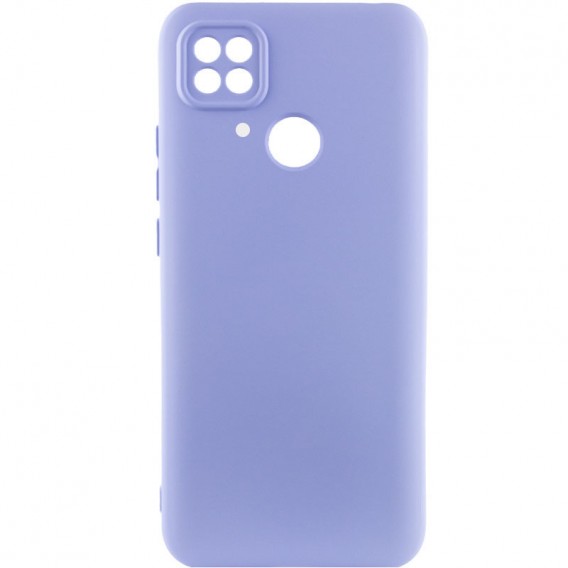 Чохол Silicone Cover Lakshmi Full Camera (AAA) для Xiaomi Redmi 10C Бузковий / Dasheen