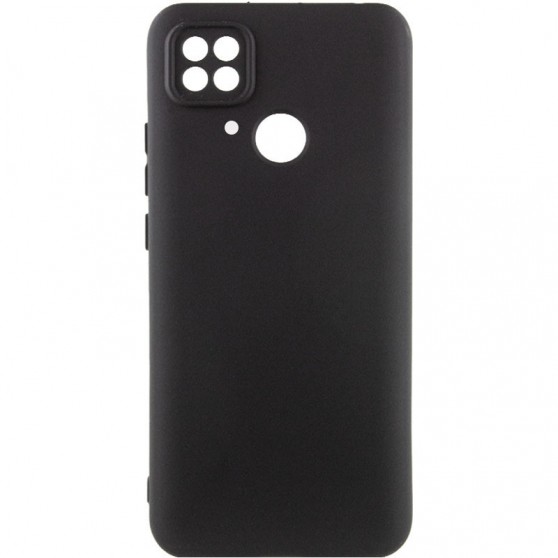 Чохол Silicone Cover Lakshmi Full Camera (AAA) для Xiaomi Redmi 10C Чорний / Black
