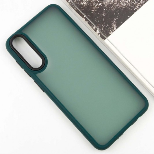 Чехол TPU+PC Lyon Frosted для Samsung Galaxy A50 (A505F) / A50s / A30s Green - изображение 1