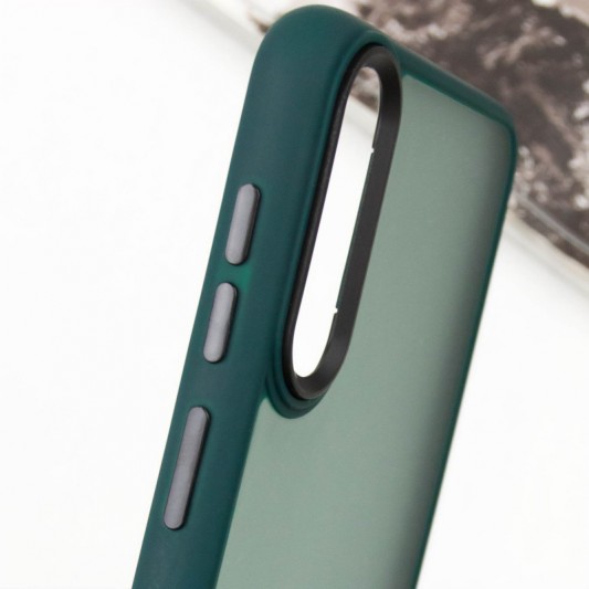 Чехол TPU+PC Lyon Frosted для Samsung Galaxy A50 (A505F) / A50s / A30s Green - изображение 3