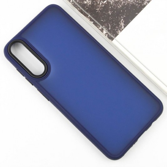 Чохол TPU+PC Lyon Frosted для Samsung Galaxy A50 (A505F) / A50s / A30s Navy Blue - зображення 1 