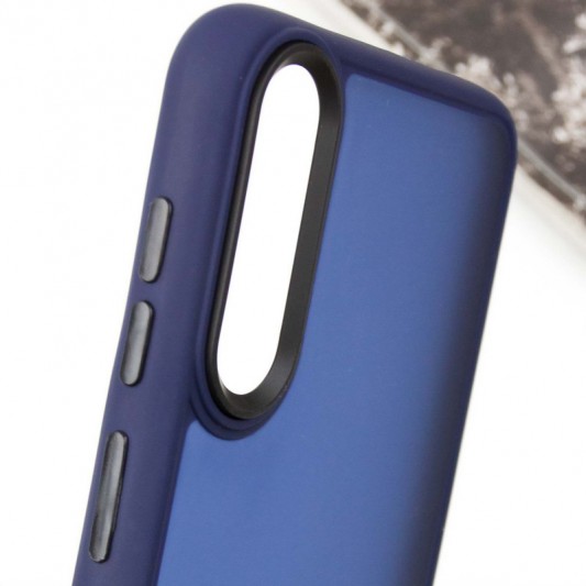 Чохол TPU+PC Lyon Frosted для Samsung Galaxy A50 (A505F) / A50s / A30s Navy Blue - зображення 3 