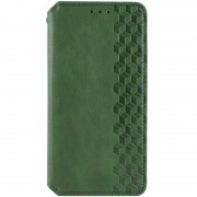 Шкіряний чохол-книжка GETMAN Cubic (PU) для Samsung Galaxy S23 FE Зелений