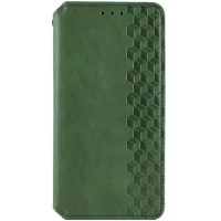 Шкіряний чохол-книжка GETMAN Cubic (PU) для Samsung Galaxy S23 FE Зелений