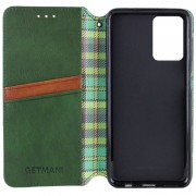 Шкіряний чохол-книжка GETMAN Cubic (PU) для Samsung Galaxy S23 FE Зелений