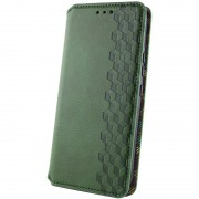 Шкіряний чохол-книжка GETMAN Cubic (PU) для Samsung Galaxy S23 FE Зелений