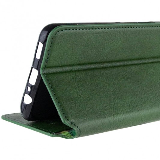 Шкіряний чохол-книжка GETMAN Cubic (PU) для Samsung Galaxy S23 FE Зелений - зображення 4 