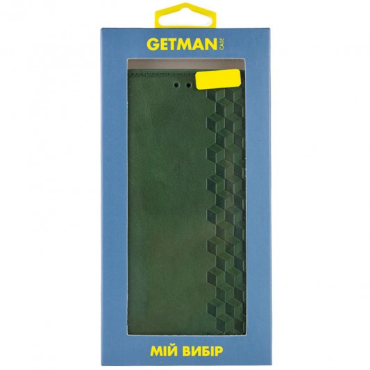 Шкіряний чохол-книжка GETMAN Cubic (PU) для Samsung Galaxy S23 FE Зелений - зображення 7 