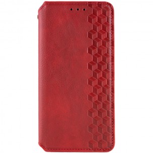 Шкіряний чохол-книжка GETMAN Cubic (PU) для Samsung Galaxy S23 FE Червоний