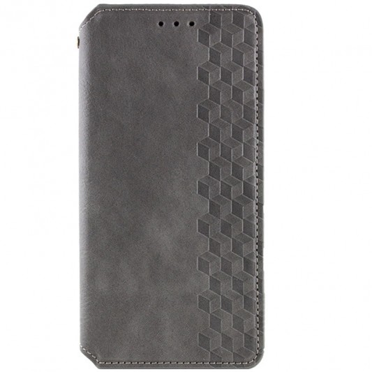 Шкіряний чохол-книжка GETMAN Cubic (PU) для Samsung Galaxy S23 FE Сірий