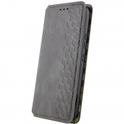 Шкіряний чохол-книжка GETMAN Cubic (PU) для Samsung Galaxy S23 FE Сірий