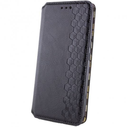 Шкіряний чохол-книжка GETMAN Cubic (PU) для Samsung Galaxy S23 FE Чорний - зображення 1 