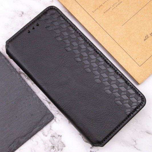 Шкіряний чохол-книжка GETMAN Cubic (PU) для Samsung Galaxy S23 FE Чорний - зображення 4 