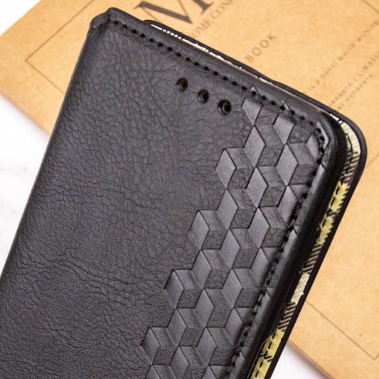 Шкіряний чохол-книжка GETMAN Cubic (PU) для Samsung Galaxy S23 FE Чорний - зображення 5 