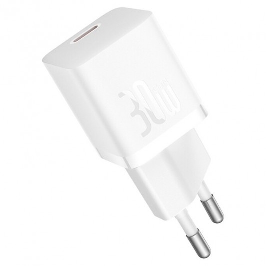 СЗУ Baseus GaN5 Fast Charger (mini) PD30W (1USB-C) (CCGN070) White - изображение 2