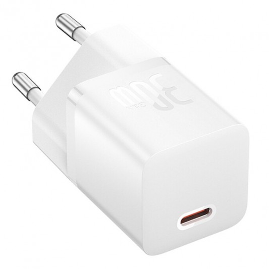 СЗУ Baseus GaN5 Fast Charger (mini) PD30W (1USB-C) (CCGN070) White - изображение 3