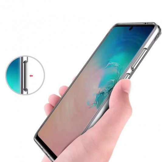 Чехол TPU Space Case with MagSafe для Samsung Galaxy S23 FE Прозрачный - изображение 4