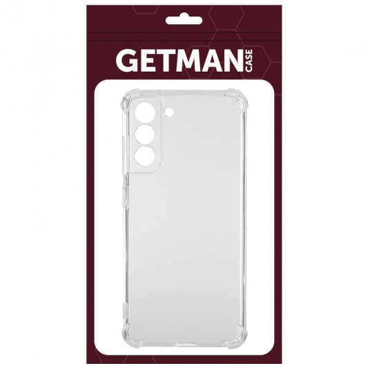 TPU чохол GETMAN Ease logo посилені кути Full Camera для Samsung Galaxy S22 Безбарвний (прозорий) - зображення 3 