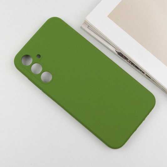 Чохол Silicone Cover Lakshmi Full Camera (AA) для Samsung Galaxy A54 5G Зелений / Dark green - зображення 2 