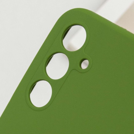 Чохол Silicone Cover Lakshmi Full Camera (AA) для Samsung Galaxy A54 5G Зелений / Dark green - зображення 4 