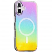 Чехол TPU Galaxy Sparkle (MagFit) для Apple iPhone 16 (6.1") Chroma+Glitter