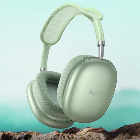 Накладные беспроводные наушники Hoco W55 Pleasing Green - изображение 1