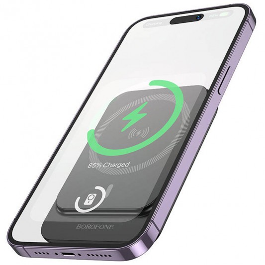 Портативное ЗУ Power Bank BOROFONE BJ63 Nimble PD20W с БЗУ 5000 mAh Black - изображение 3
