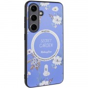 TPU+PC чехол Secret Garden with MagFit для Samsung Galaxy S23 FE Lilac