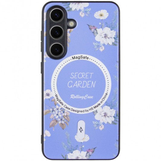 TPU+PC чехол Secret Garden with MagFit для Samsung Galaxy S23 FE Lilac - изображение 1