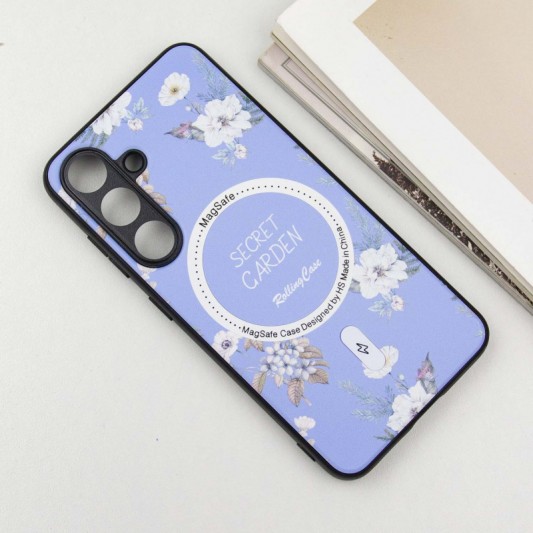 TPU+PC чехол Secret Garden with MagFit для Samsung Galaxy S23 FE Lilac - изображение 4