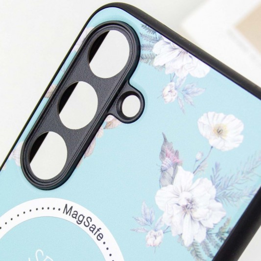 TPU+PC чехол Secret Garden with MagFit для Samsung Galaxy S23 FE Mint - изображение 5