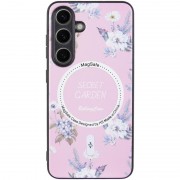 TPU+PC чехол Secret Garden with MagFit для Samsung Galaxy S23 FE Pink