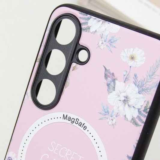 TPU+PC чехол Secret Garden with MagFit для Samsung Galaxy S23 FE Pink - изображение 5