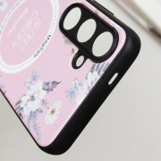 TPU+PC чехол Secret Garden with MagFit для Samsung Galaxy S23 FE Pink