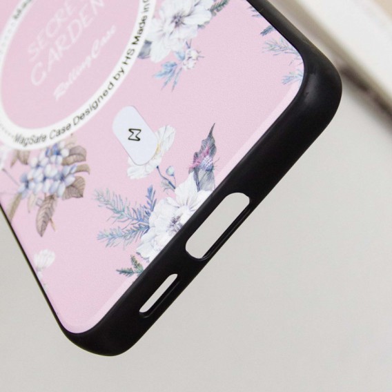 TPU+PC чохол Secret Garden with MagFit для Samsung Galaxy S23 FE Pink