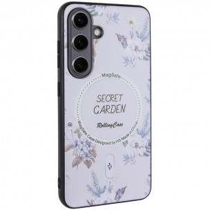 TPU+PC чохол Secret Garden with MagFit для Samsung Galaxy S23 FE White